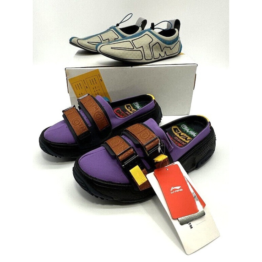 Li-Ning Sneaker Sandal 3-1 Mens Size 7 Purple /Camel Grey Colorway Concept